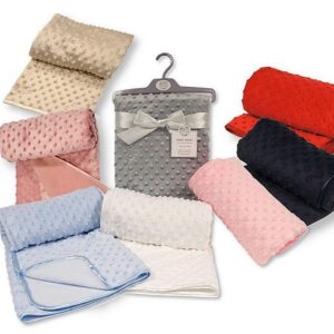 Baby Velour Bubble Wrap With Fleece Back And Satin Trim In Uk