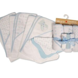 Buy Baby Boys 6 Pcs Hooded Towel And Wash Cloth Bath Online