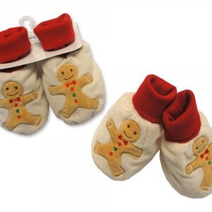 Buy Baby Christmas Booties Gingerbread Man Online In Uk