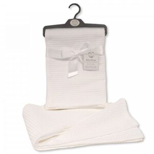 Buy Baby Cotton Waffle Wrap Plain White Online In Uk