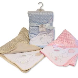 Baby Velour Bubble Wrap - Rabbit and Balloon