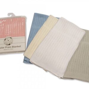 Buy Cotton Cellular Pram Blanket Online In Uk