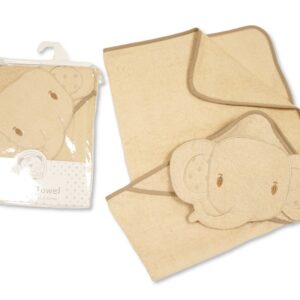 Buy Baby 3D Hooded Towel Elephant Full Taupe Online
